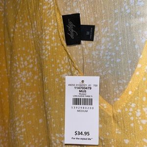 yellow day trip tunic top.